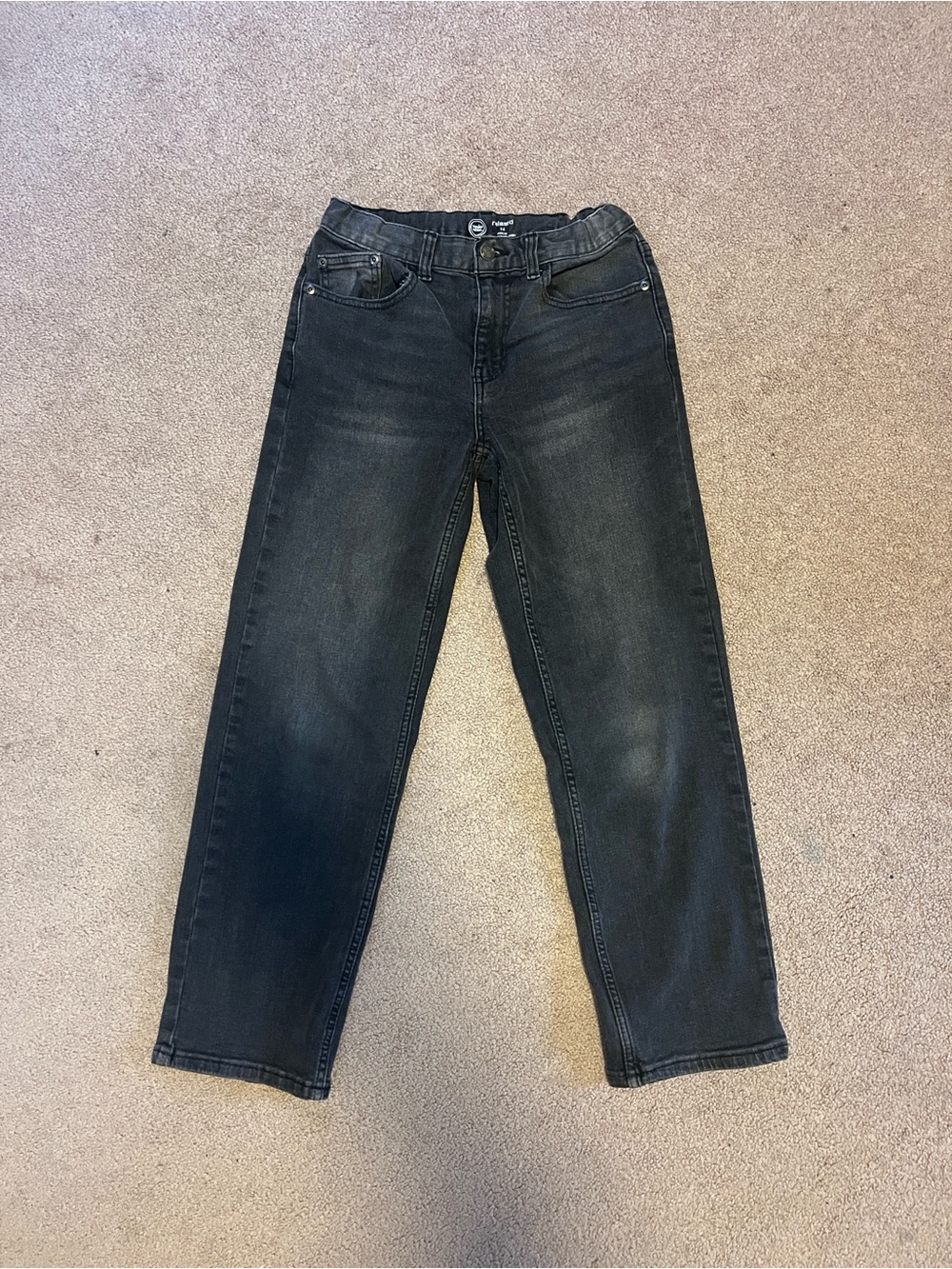 wonder nation Black Straight-Leg Jeans